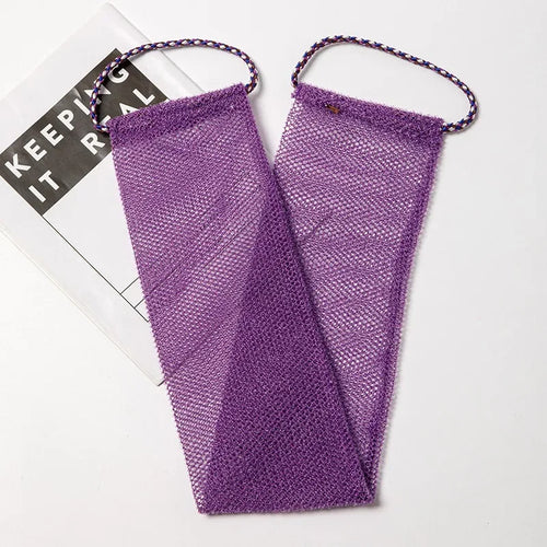 Exfoliating Body Scrub Tool African Net Skin Smoother Shower Puff Back Foam Towel